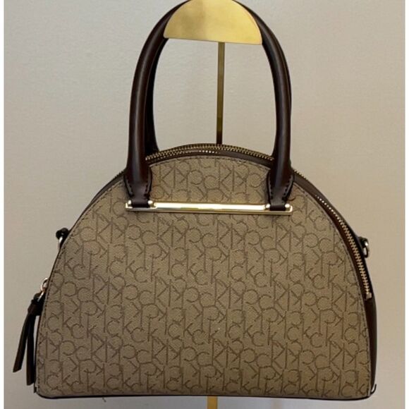 Calvin Klein signature collection top handle dome satchel/crossbody - Picture 4 of 12